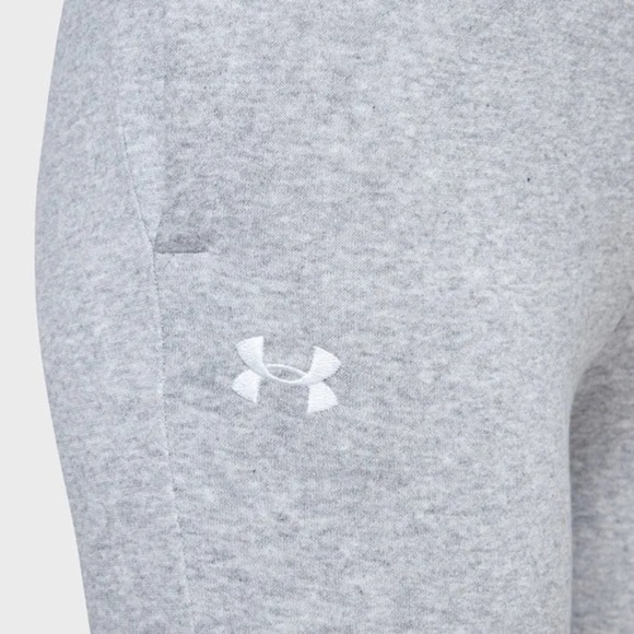 UNDER ARMOUR • Girls Rival Fleece Sweatpants Joggers - Picture 4 of 8